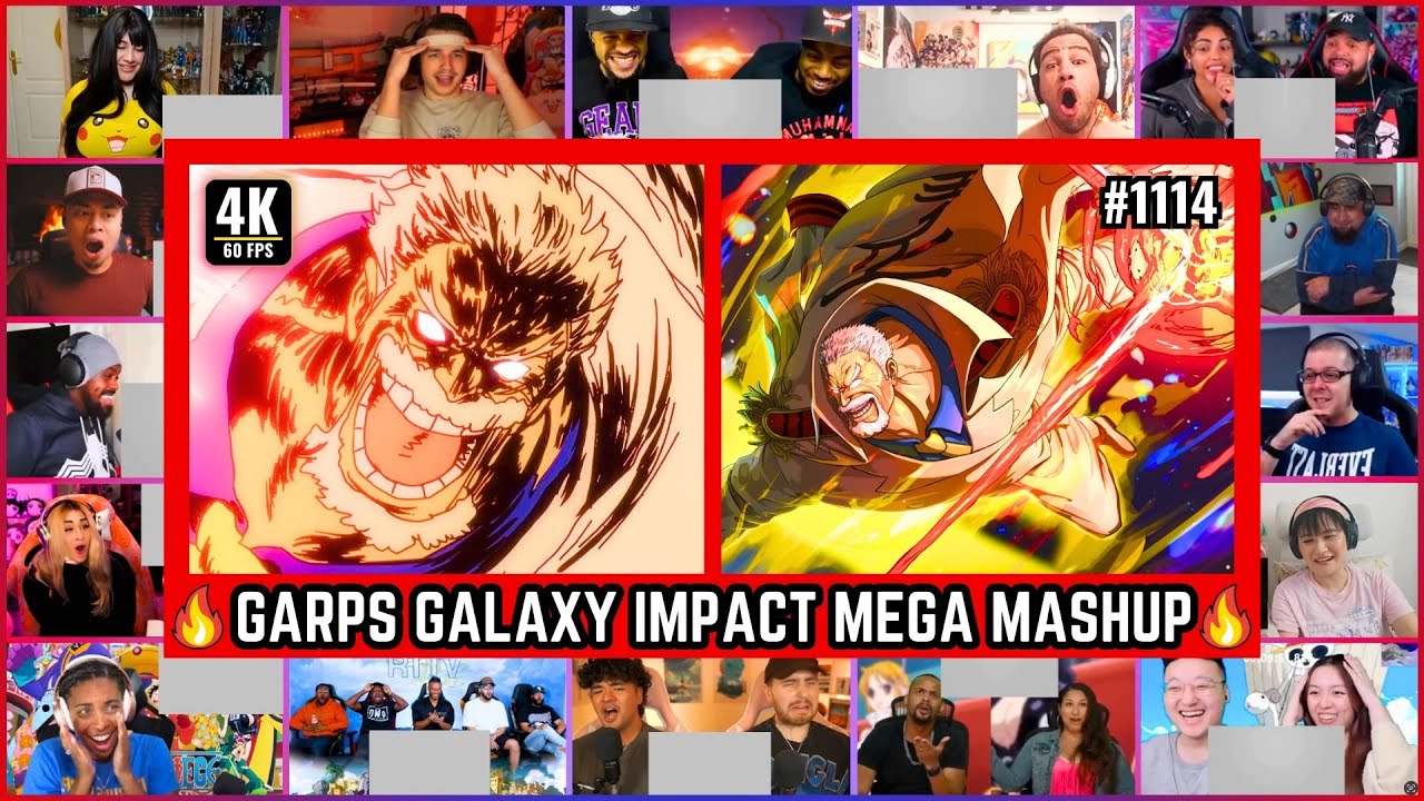 🔥🔥GALAXY IMPACT Mega Reaction Mashup - One Piece Episode 1114 Mega Reaction Mashup #onepiece1114