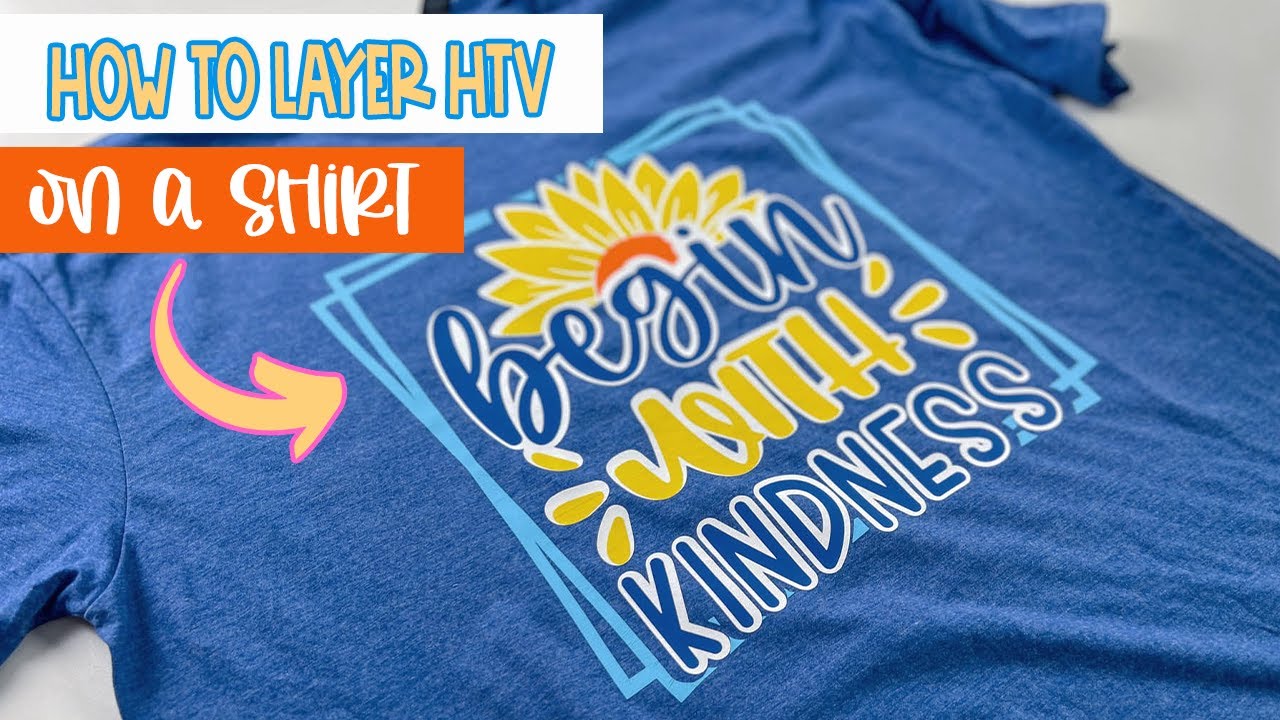 How To Layer HTV On A Shirt + Free SVG