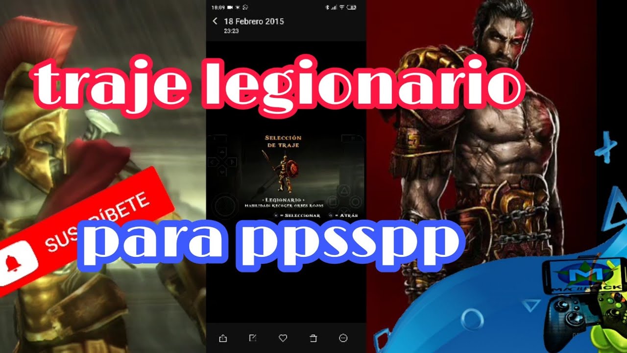 Traje Legionario God of war  Ghost of Sparta ppsspp  Android 😎| DLC 100% desbloqueado🌟