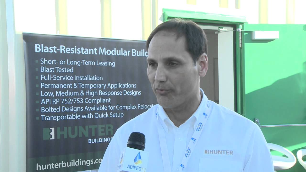 Ricky Broussard, HUNTER BUILDINGS, ADIPEC 2014, spoke to ADIPEC TV
