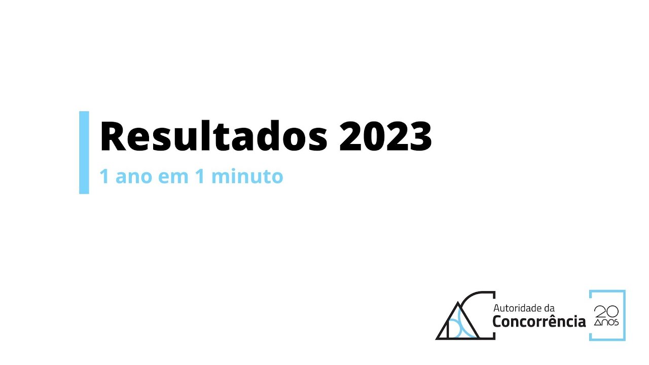 Resultados da AdC em 2023 - 1 ano em 1 minuto