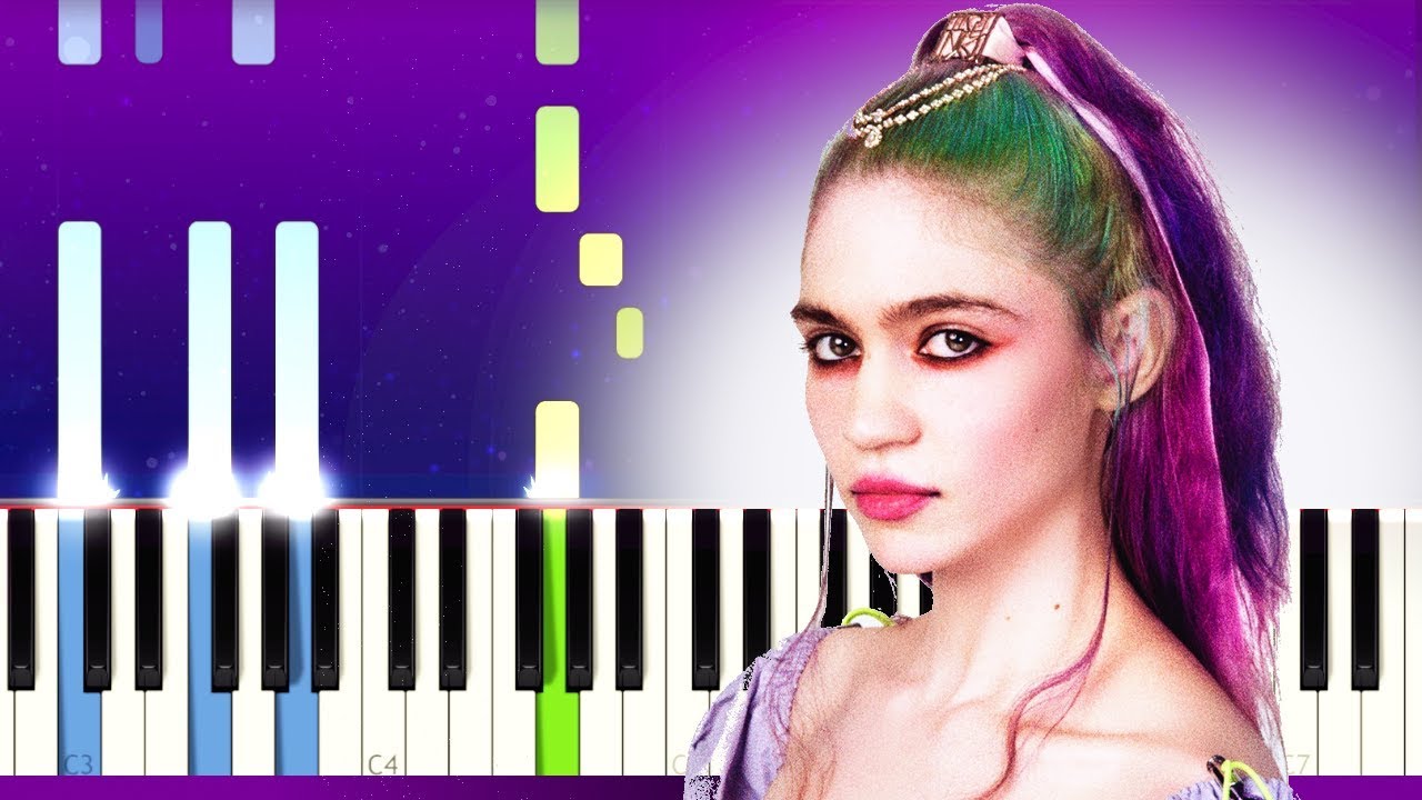 Grimes & i_o - Violence (Piano tutorial)