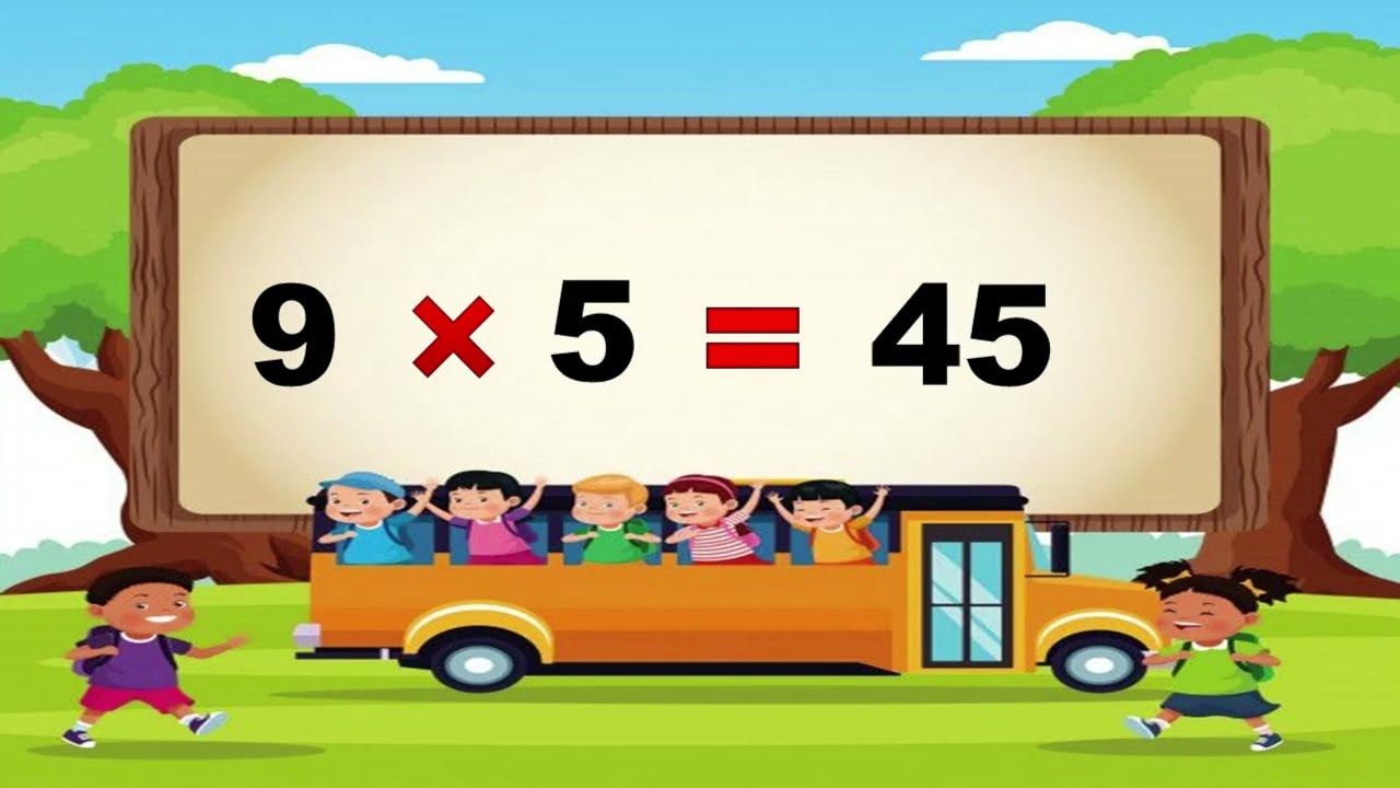 9-x1=9 Multiplication, Table of Nine 9 Tables Song Multiplication Time of tables - MathsTab