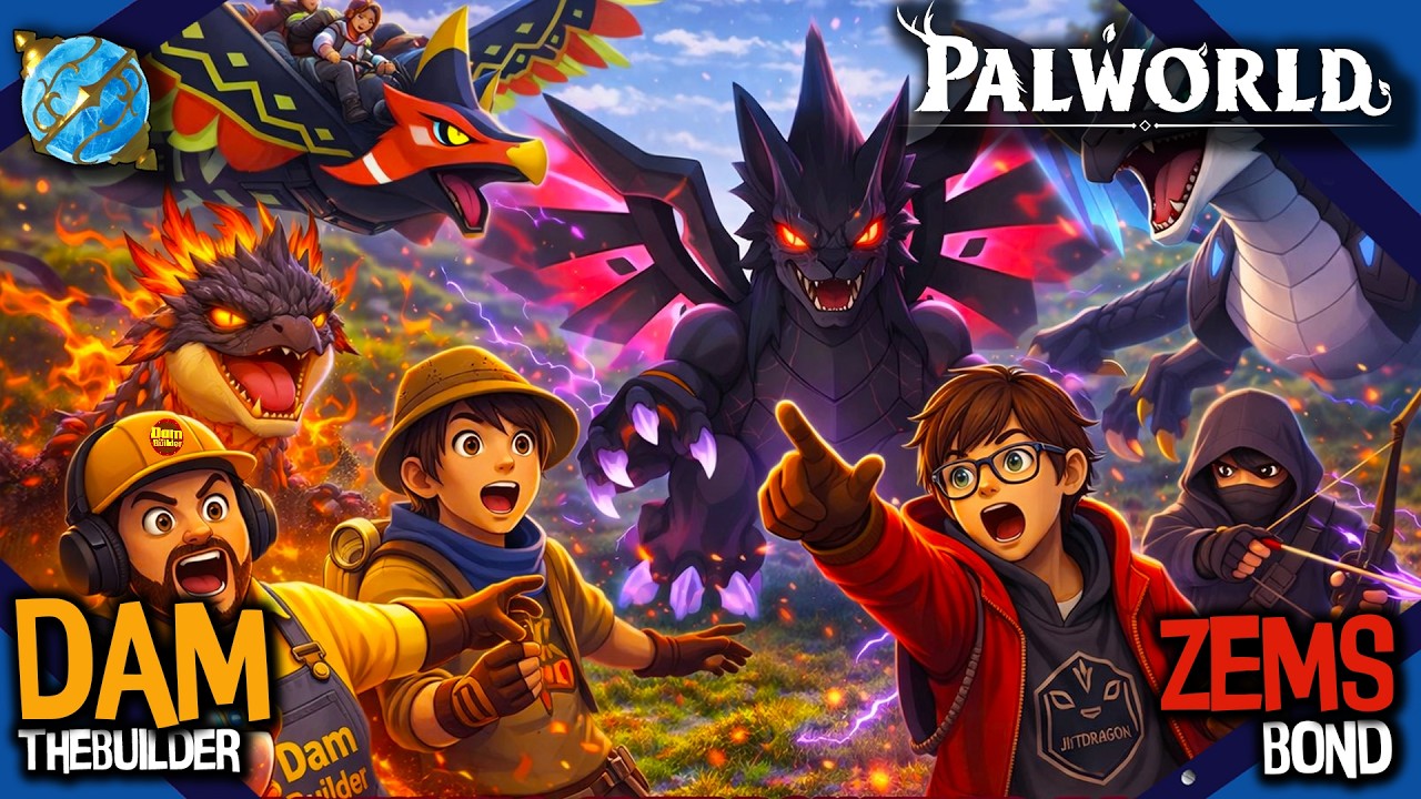 🔴PALWORLD LIVE | CAPTURING BEST PALS WITH NOOBEST @ZEMSBONDGAMING #live #palworld #damthebuilder