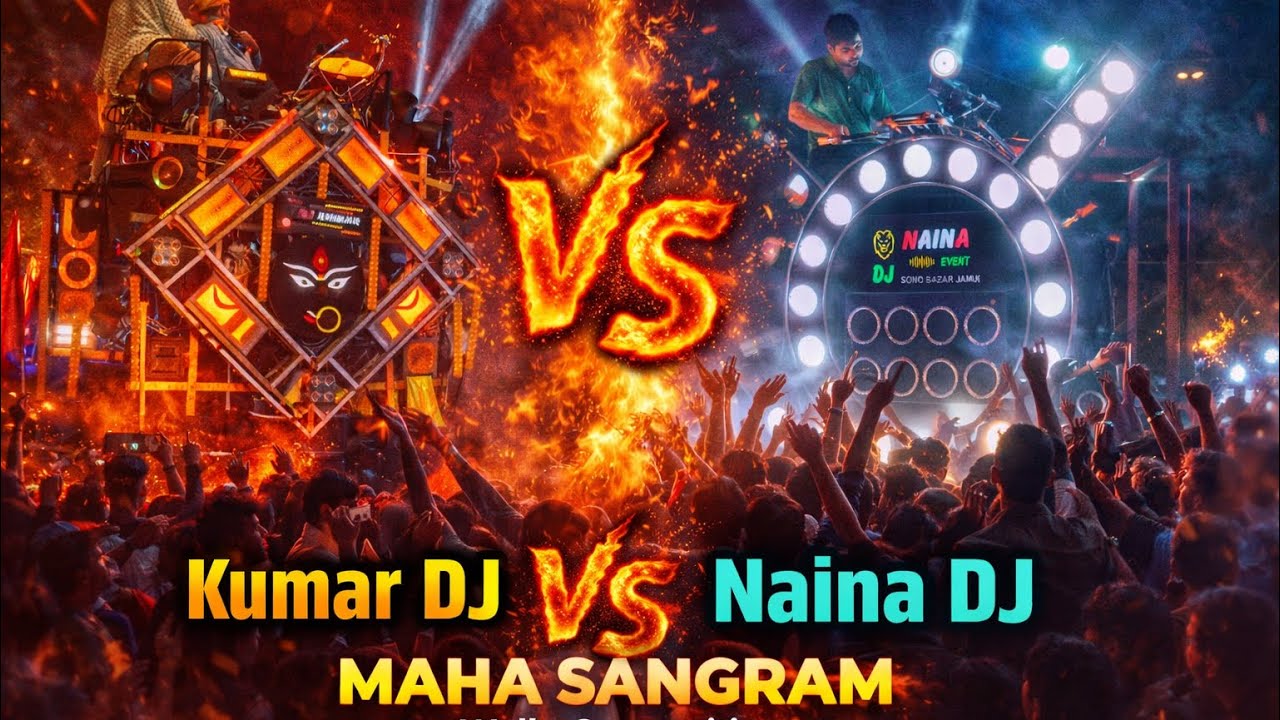 KUMAR DJ vs NAINA DJ Maha Sangram😱 #jhajha #shivratri #dj #djremix 