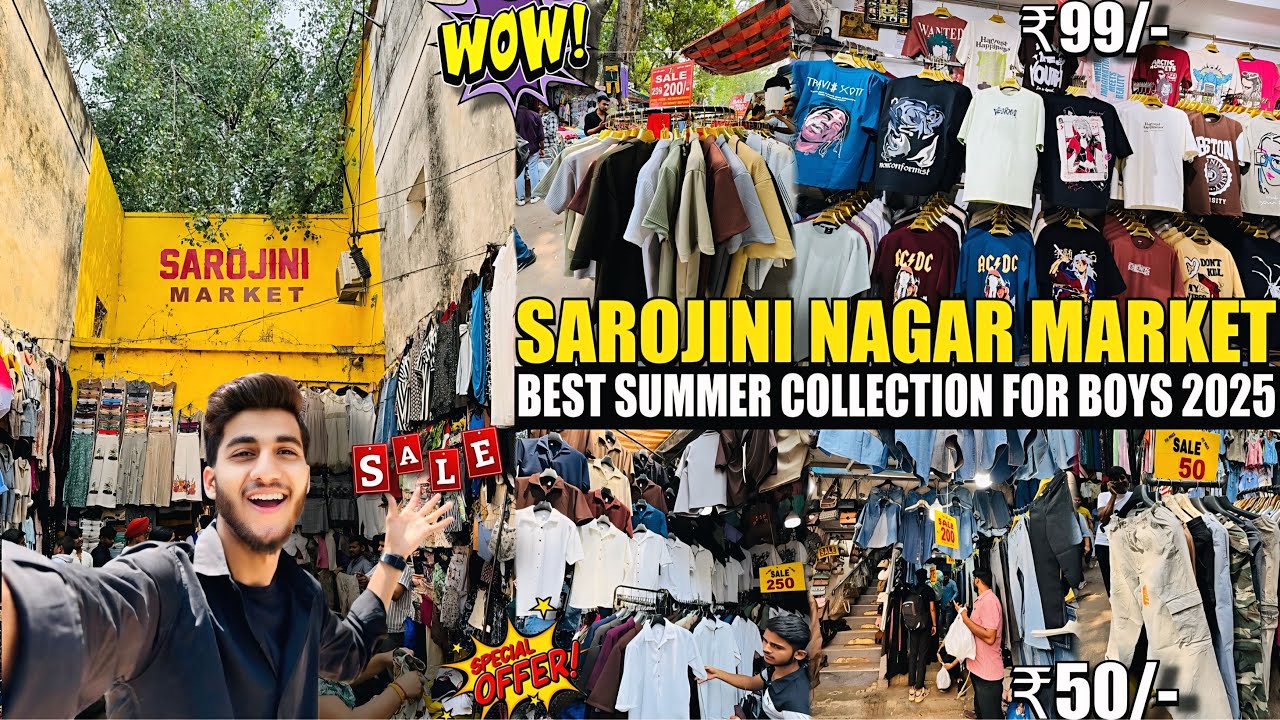 Sarojini Nagar Market Delhi😍 | Boys Trending Summer Collection 2025 | Cheapest Shopping Market Delhi