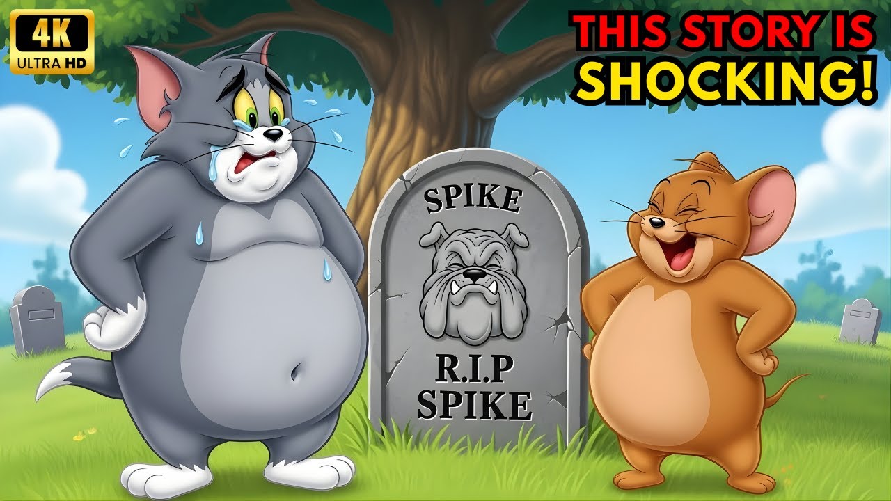 The FAT Tom, Jerry & Spike Texas | Spike Died | Mega Tom & Jerry Classic Revenge Cartoon Story Time