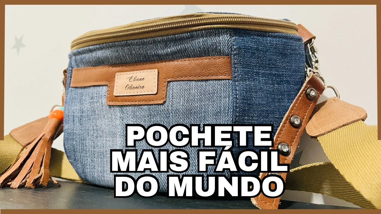 COMO FAZER A POCHETE MAIS FÁCIL DO MUNDO! #diy #artesanato #bolsafacil