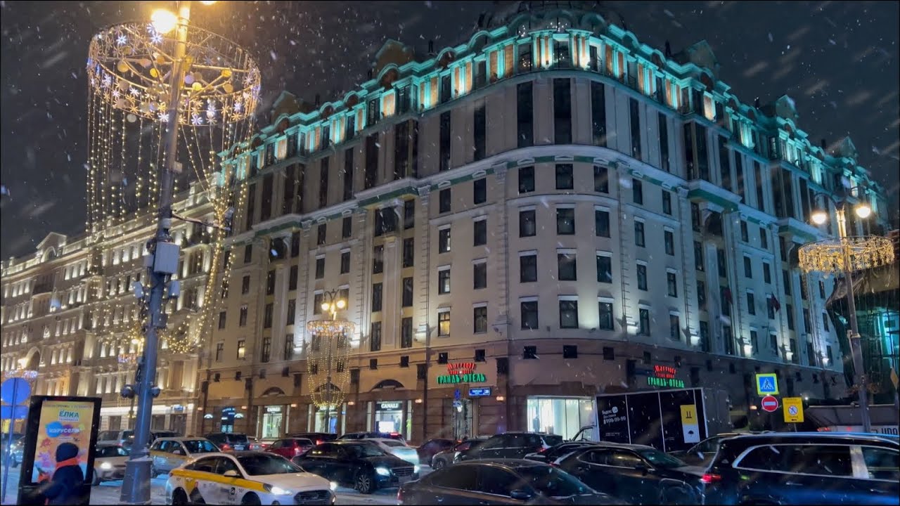 Moscow Walk Snow: Walk Around Moscow in Winter
