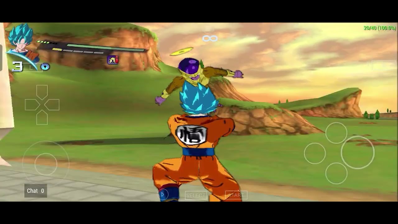 [PPSSPP] DB sparking zero mod Gameplay✓Goku Blue vs Golden Frieza✓ Com,Com #supersaiyan 