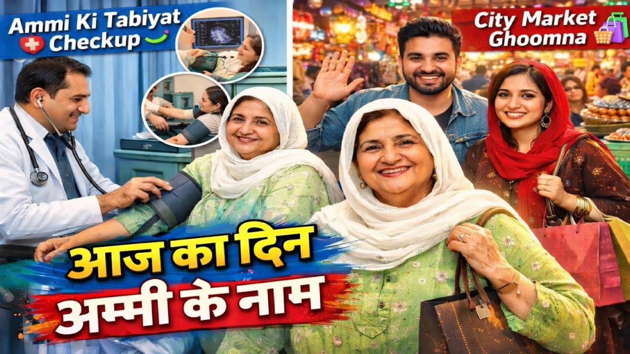 Ammi Ki Tabiyat Checkup | City Market Ghoomna | Family Vlog Sam Unique Recipes Vlog