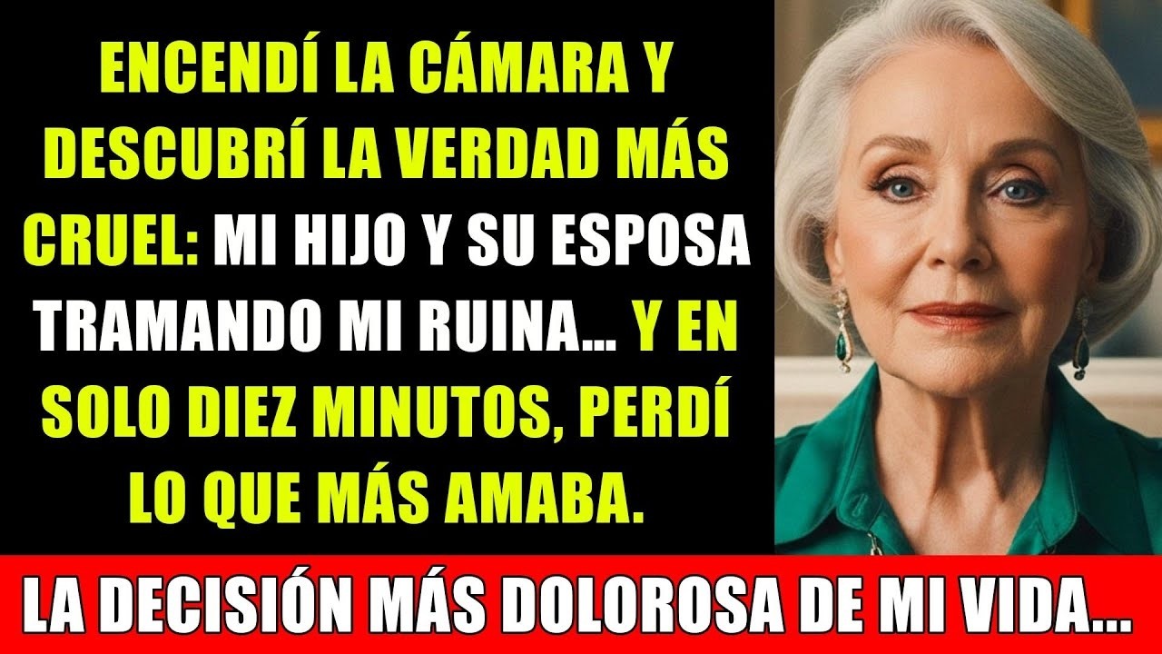 La cámara grabó a mi propio hijo traicionándome… y lo que vi me desgarró el corazón