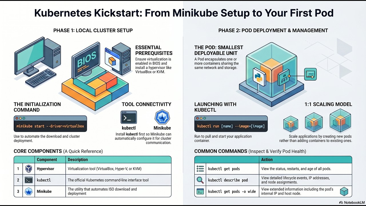 Основы Kubernetes 2026 | Настройка Minikube, поды, развертывание и масштабирование