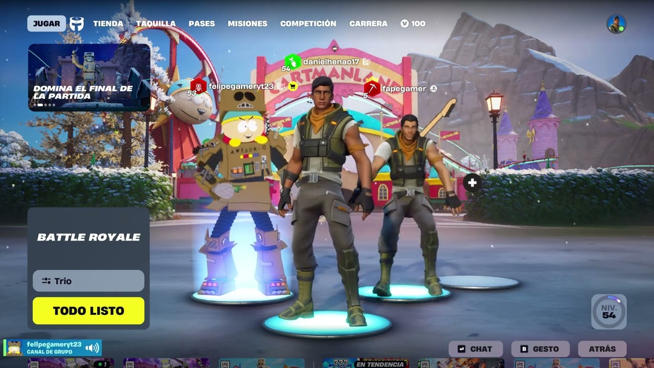 FORTNITE ENTRO EL MONO Y HARRY POTTER A JUGAR CONMIGO UN TRIO DE 3 PIPE OFICIAL Y OBYER