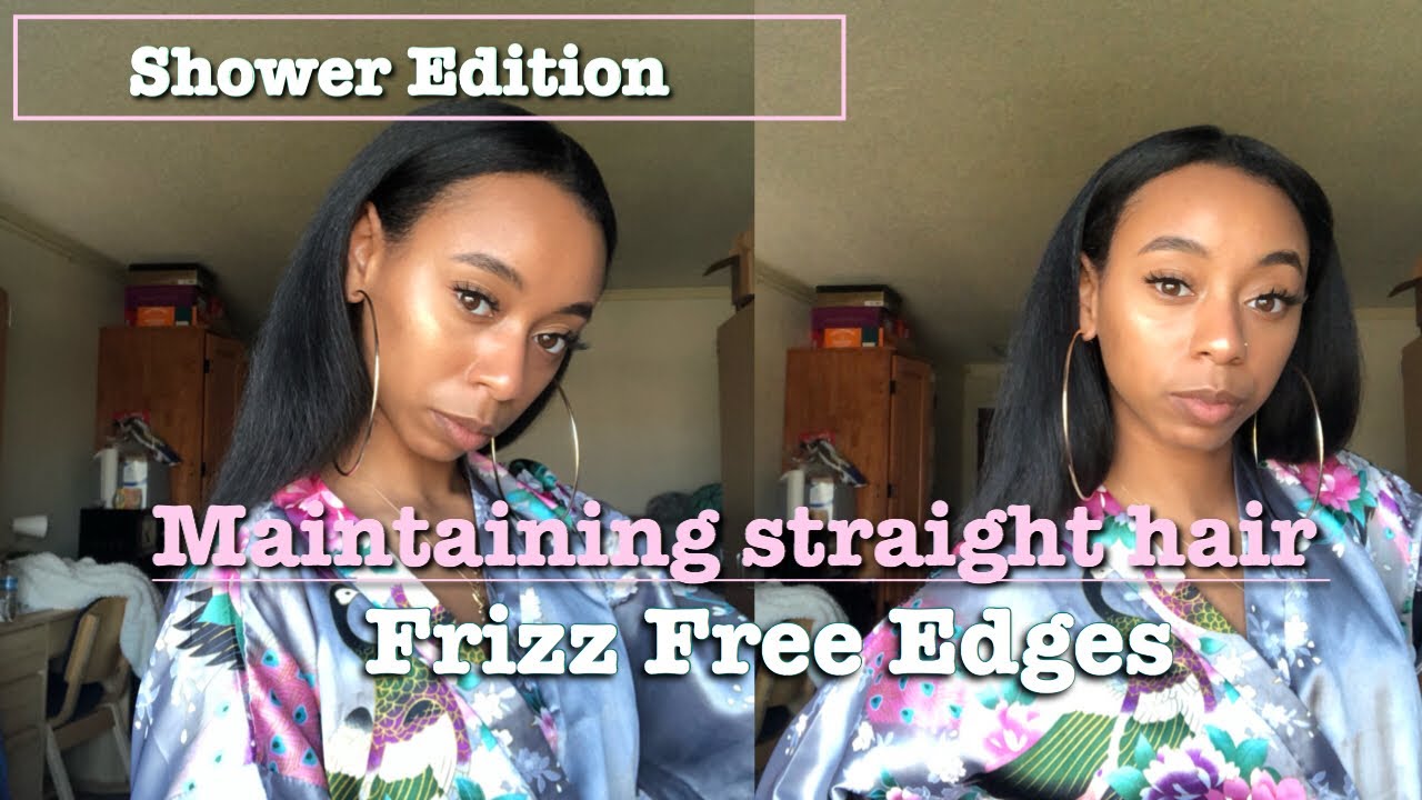 Maintaining Straight Hair During A Shower