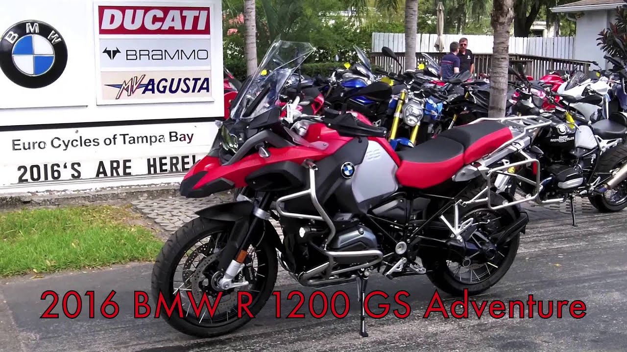 2016 BMW R 1200 GS Adventure in Racing Red at Euro Cycles of Tampa Bay