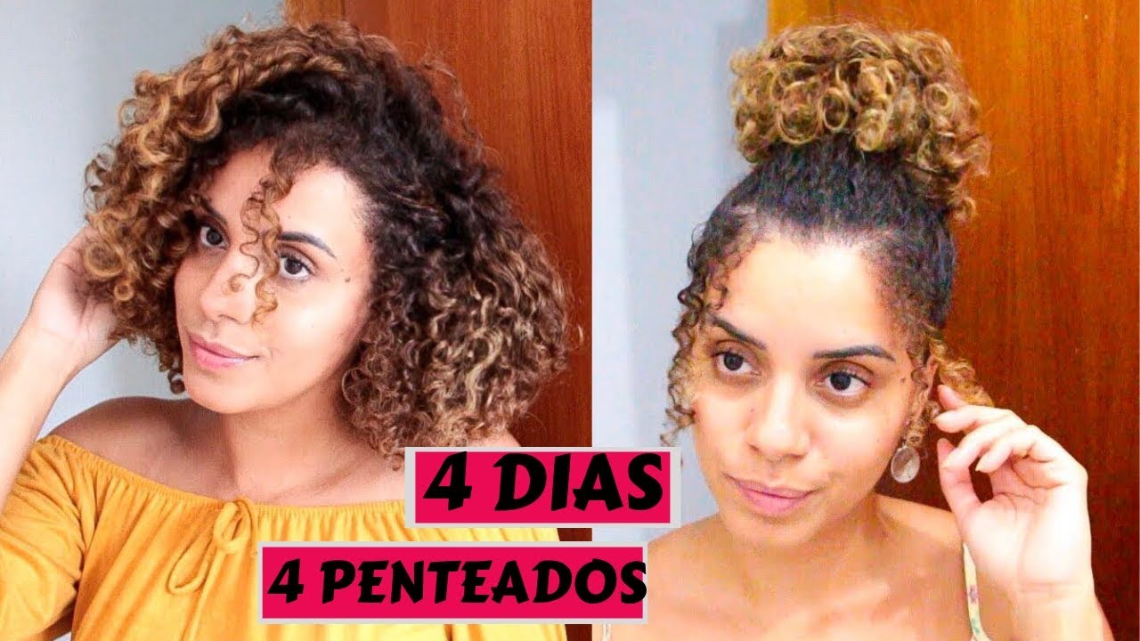 4 PENTEADOS FÁCEIS PARA CACHOS CURTOS | por Fran Forte