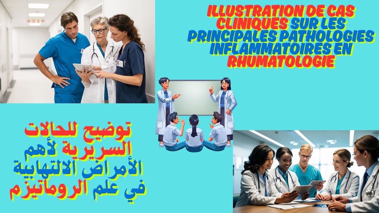Illustration de cas cliniques sur Les principales pathologies inflammatoires en rhumatologie
