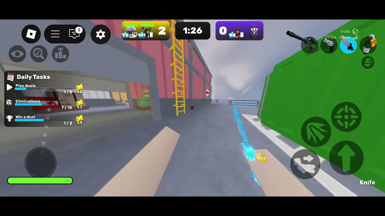 Roblox_rivals on mobile 2v1