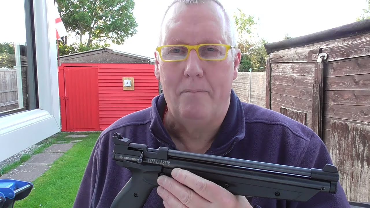 Пистолет Crosman 1377, мишень 10 ярдов / 12,5 метров, 20/10/2025