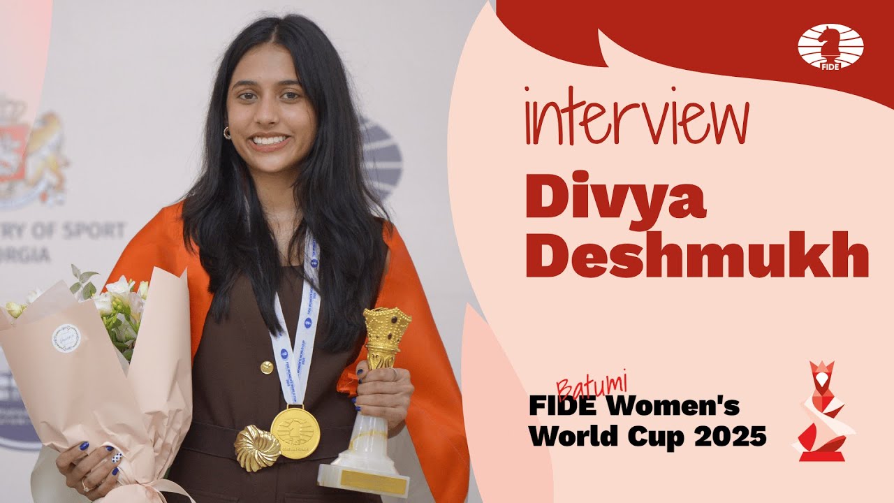 🇮🇳 Divya Deshmukh: “I reached one of my goals, but there are hundred more left”