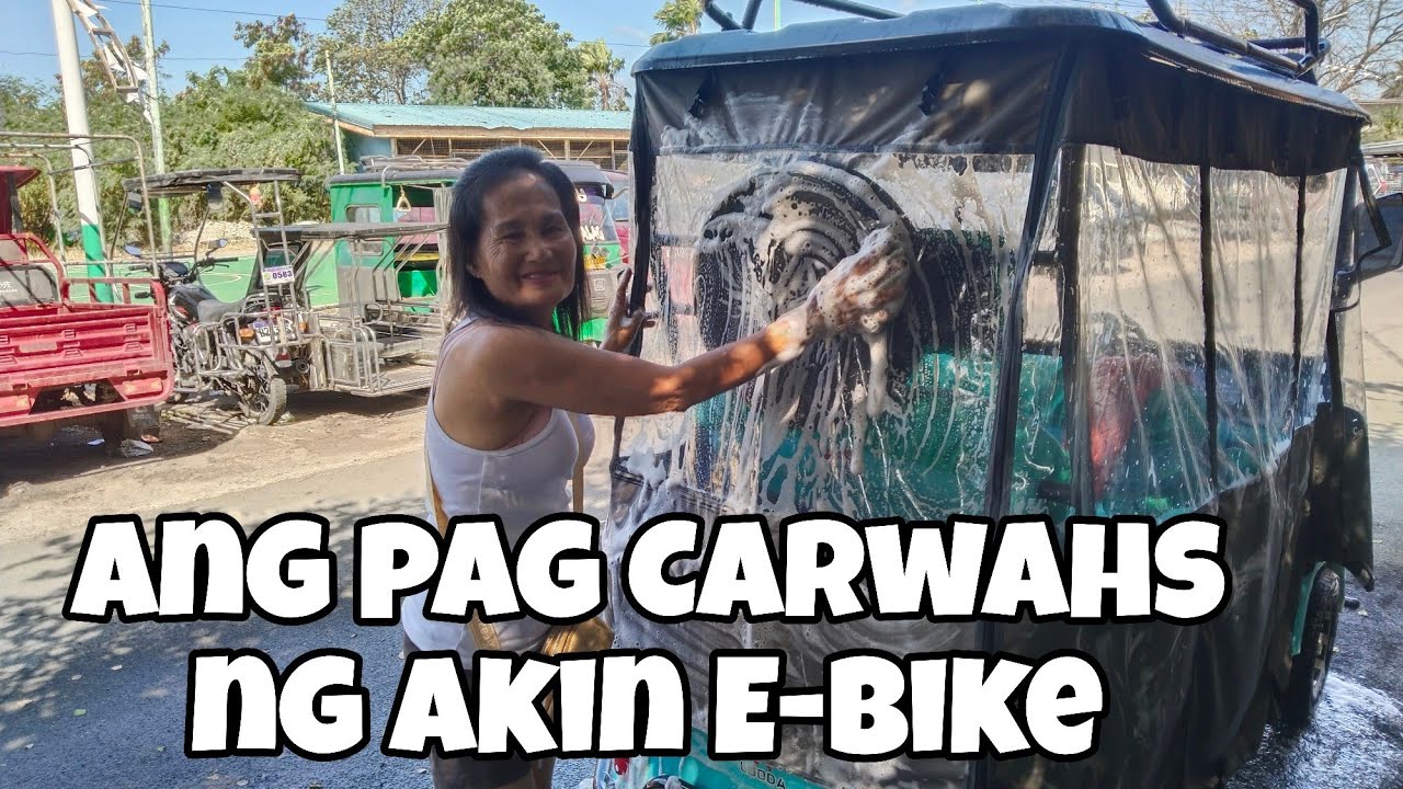 PINA CAR WASH KO ANG EBIKE, ANG LINIS NA@KABONITAVLOGOFFICIAL