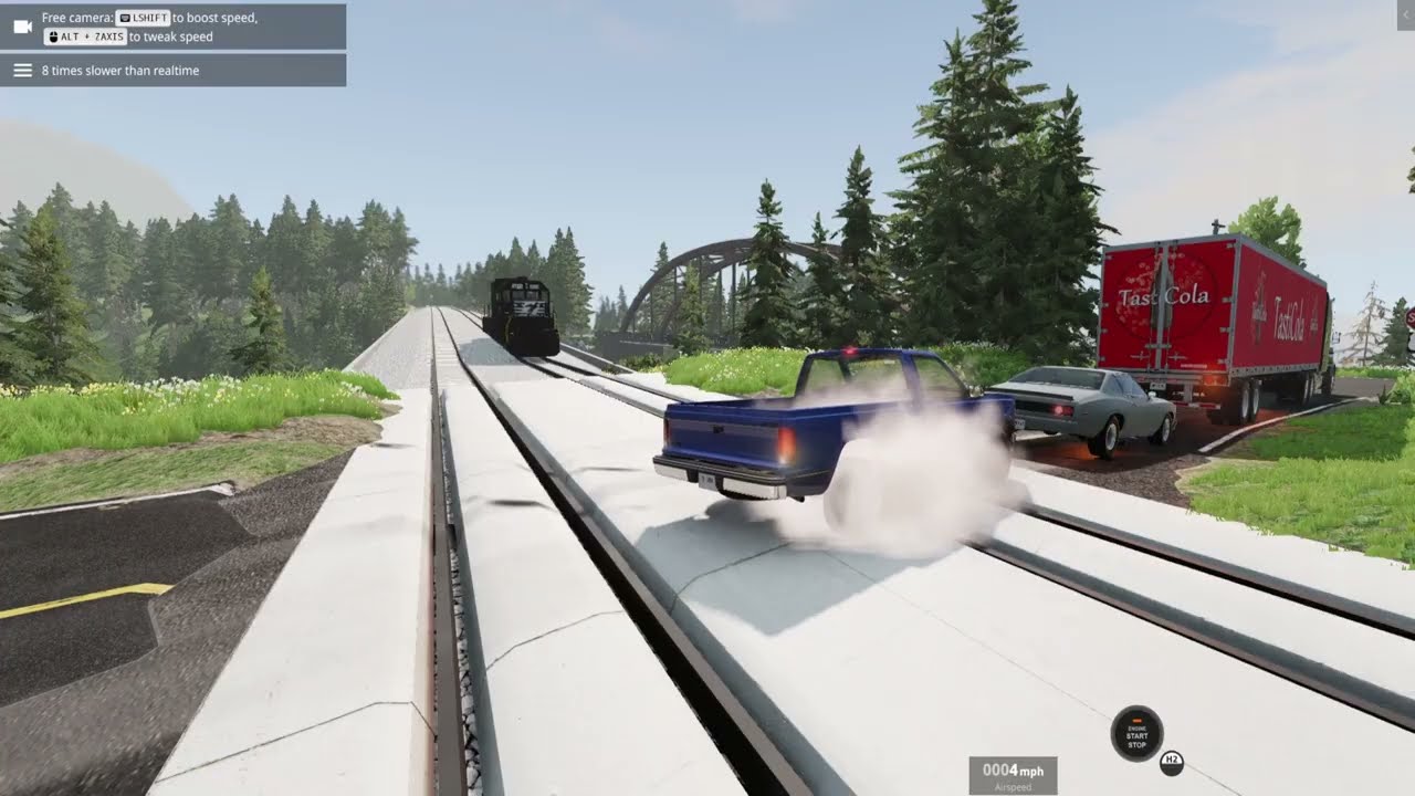 BeamNG Train Crash #2