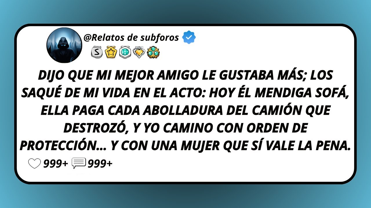 Dijo Que Mi Mejor Amigo Le Gustaba Más; Los Saqué De Mi Vida En El Acto: Hoy Él Mendiga Sofá...