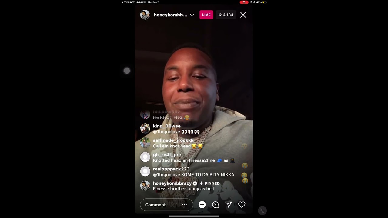 HONEYKOMB BRAZY SAYS FINESSE BROTHER KNOT COMING TO MOBIL 🤣‼️ IG LIVE ‼️🔥 LIKE 👍 & SUBSCRIBE ✔️