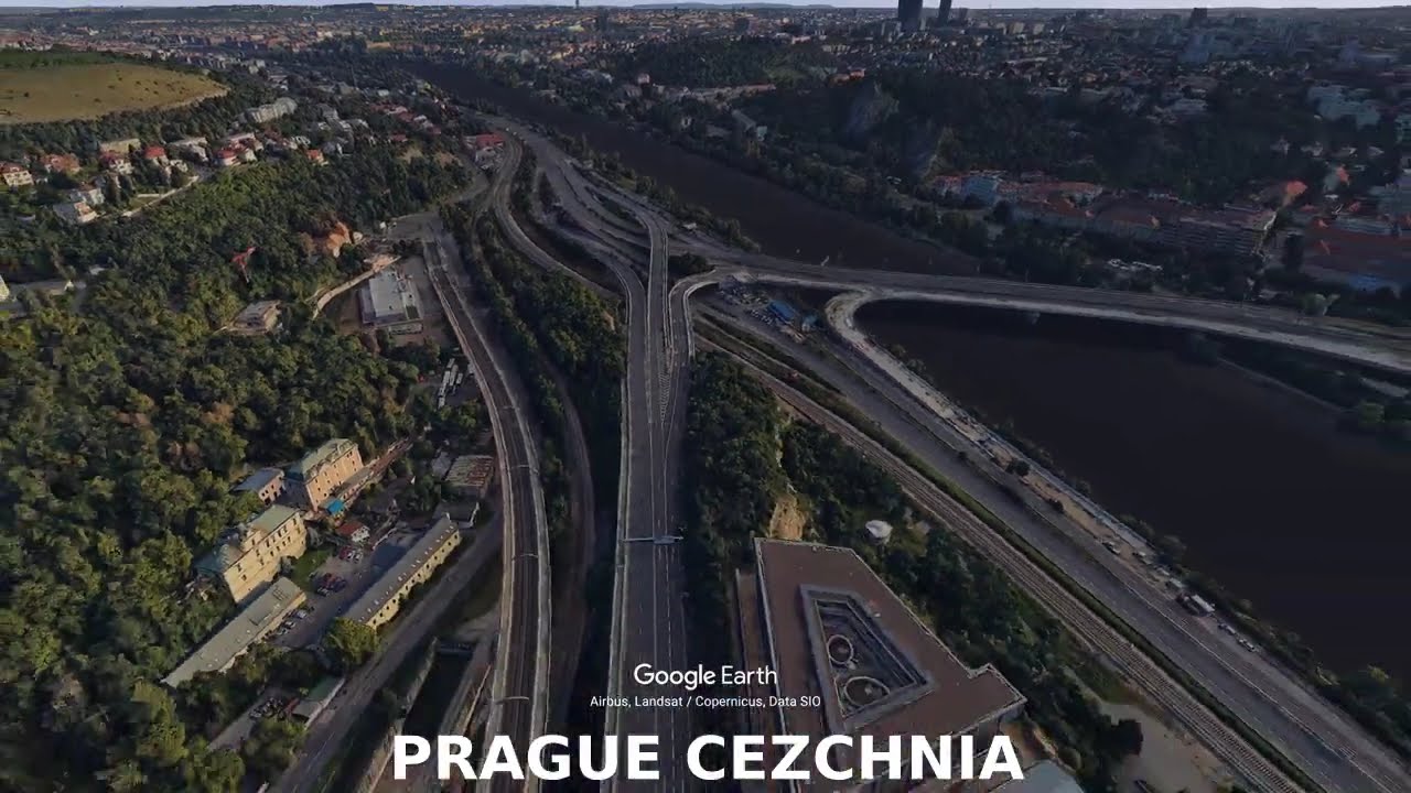 Prague Czechia - A City Shaped by the Vltava River and Hills