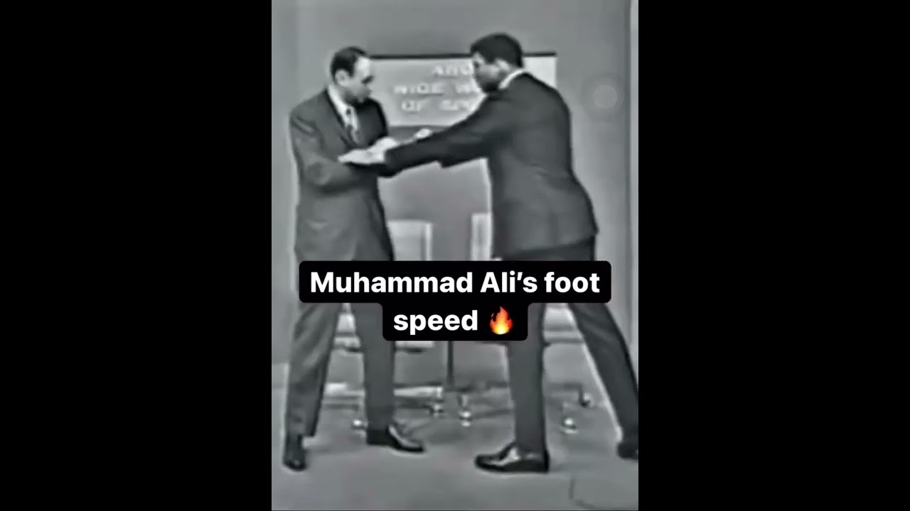 Respect  🫡  Mohammad Ali&rsquo;s foot speed 🤼