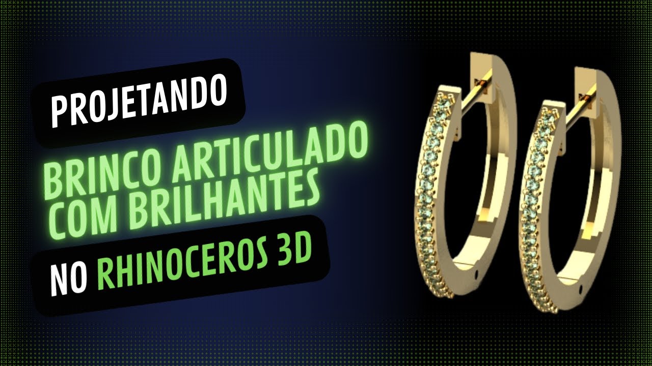 Projetando Argola articulada com Brilhantes
