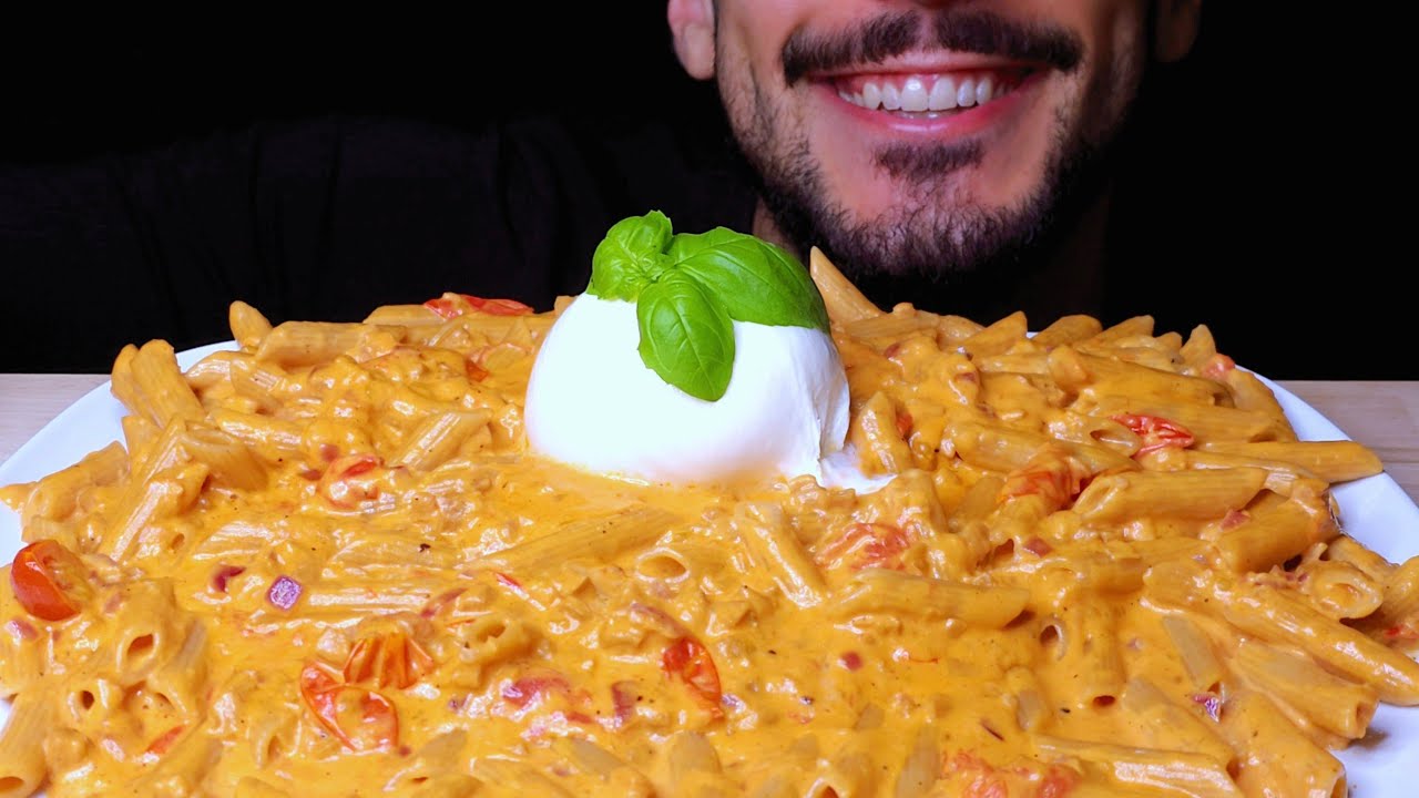 ASMR PENNE PASTA COMPILATION (EATING SOUNDS) NO TALKING MUKBANG