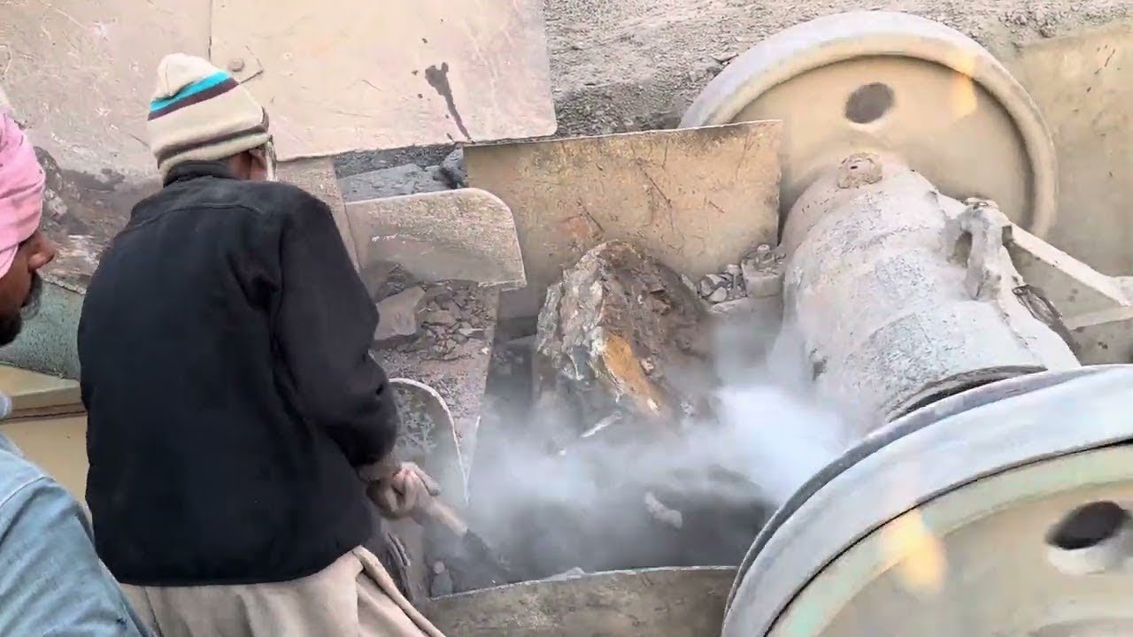 PLAYING with GIANT Rocks.ASMRRock Quarry CRUSHINGOperations Primary Jaw Crusher in action