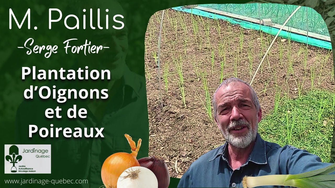 PLANTATION STRATÉGIQUES D'OIGNONS ET POIREAUX AU JARDIN POTAGER - AVEC SERGE FORTIER
