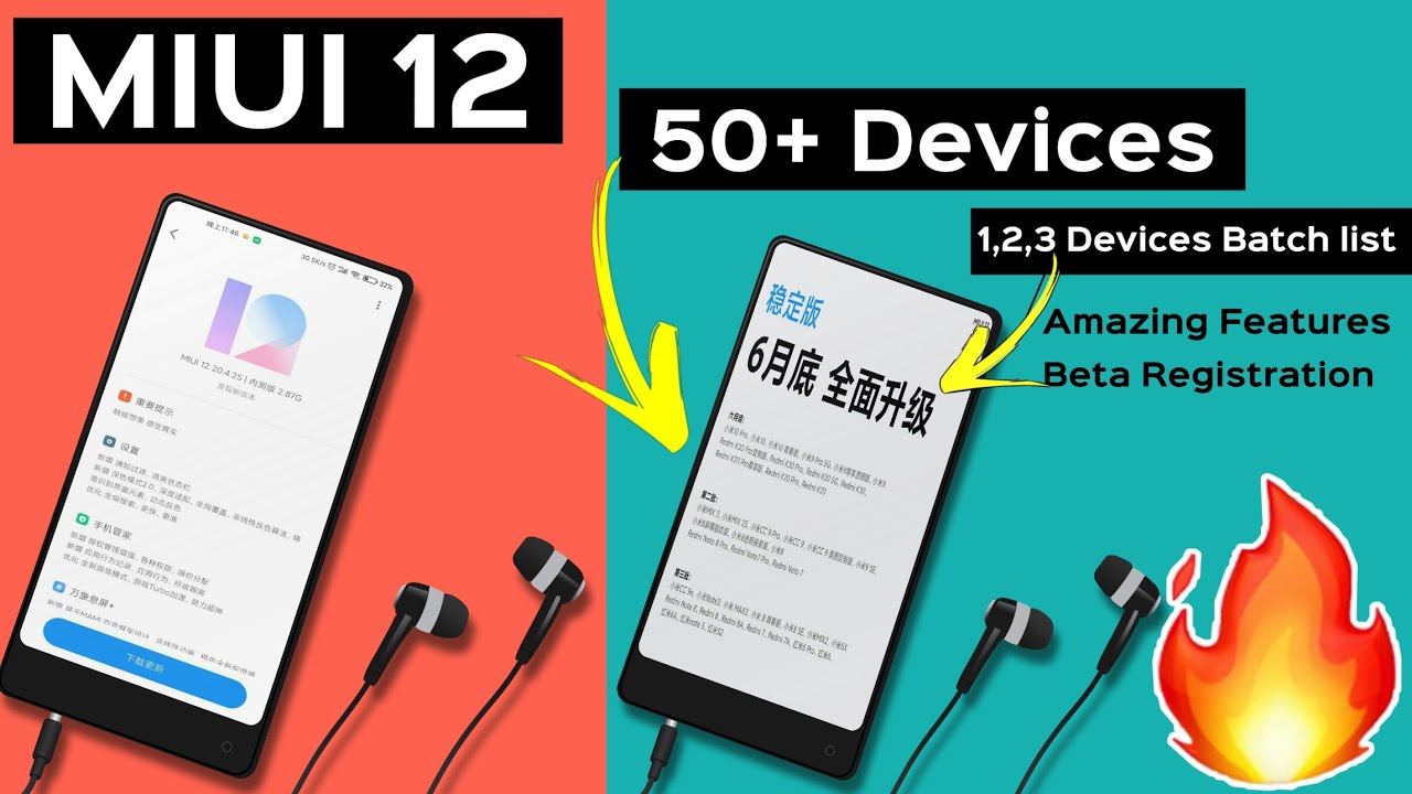🔥 Official MIUI 12 50+ Supported Device List, Where Poco F1, Poco X2 and Redmi Note 7S ? 🔥🔥