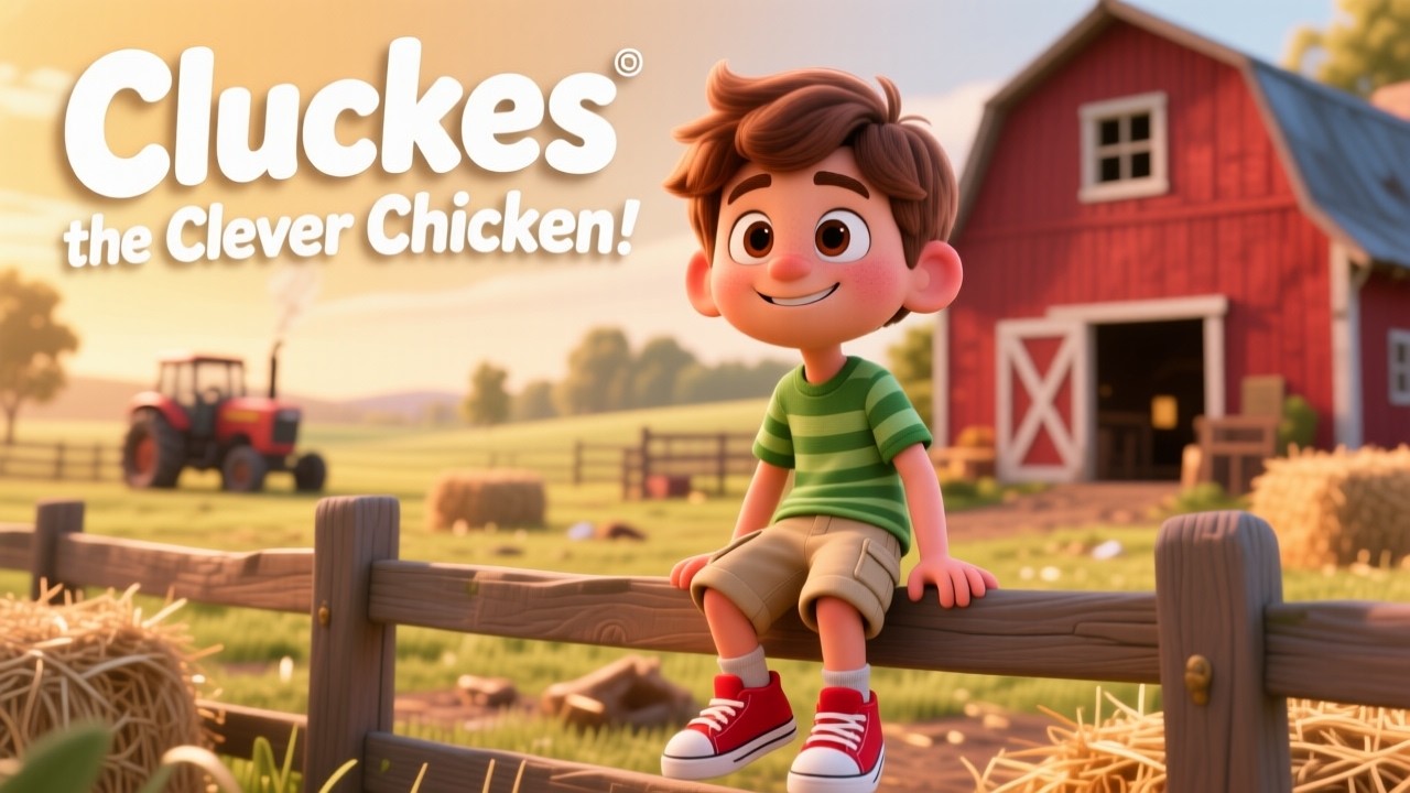 Cluckles the Clever Chicken | Funny Farm Story for Kids | Farmer kids