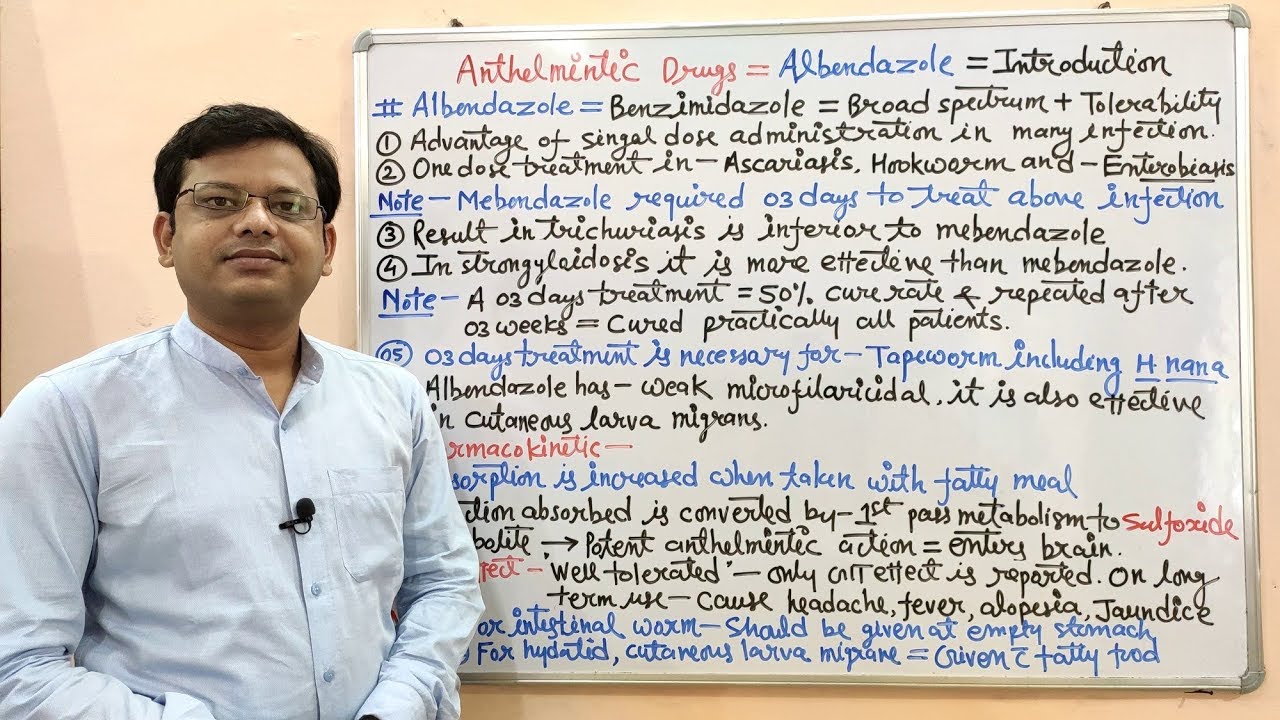 Anthelmintic Drugs (Part- 03) Albendazole's Introduction and Mechanism of Action | Albendazole MOA