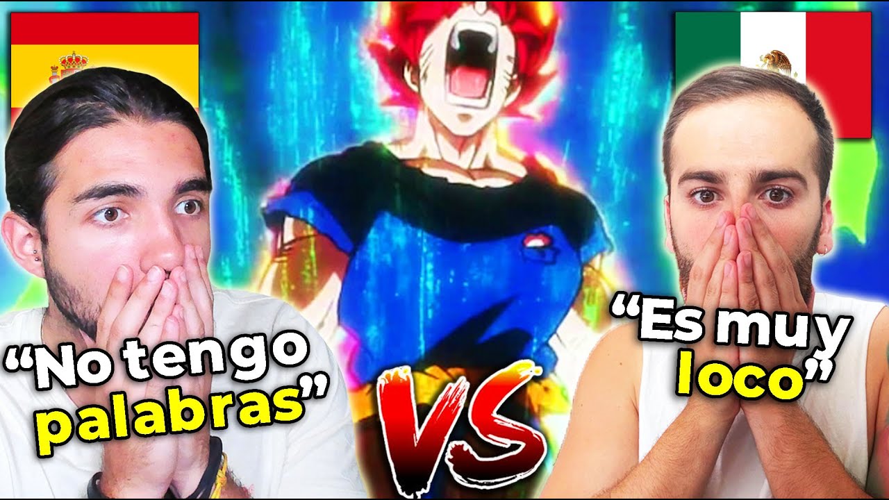 🇪🇸 2 ESPAÑOLES REACCIONAN A 6 DOBLAJES UN MOMENTO ÉPICO 🇲🇽 DE GOKU BLUE VS BROLY - NoMeDuchoGT
