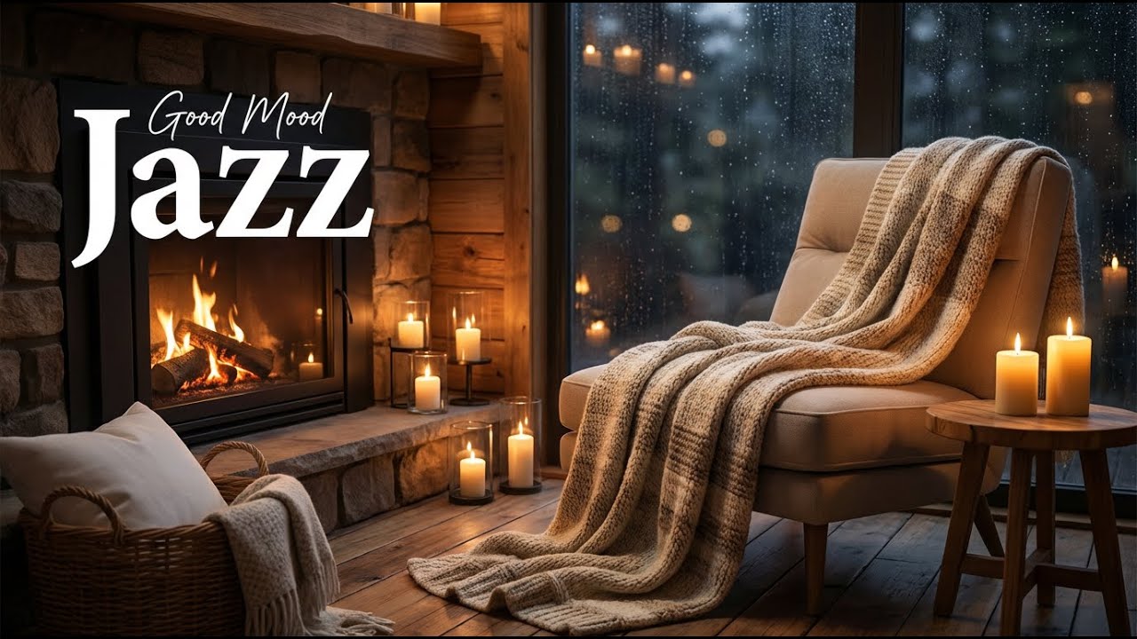 Late Night Cozy Jazz by the Winter Window | Gentle Mood Music to Drift into Sleep