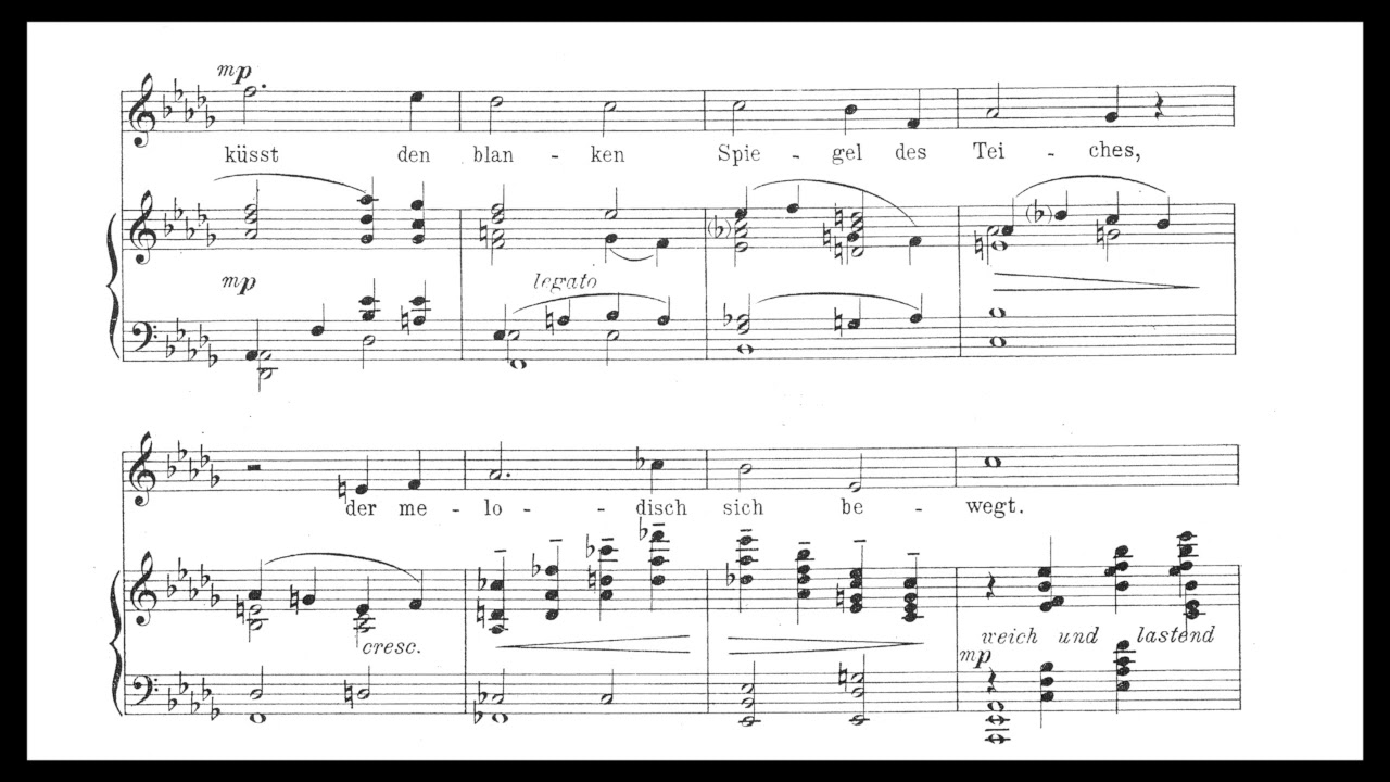 Joseph Marx - Ein junger Dichter denkt an die Geliebte