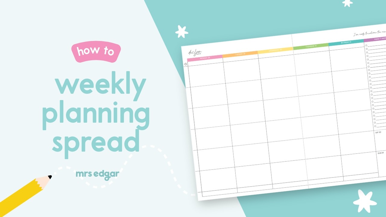 How to Use the Main Spread | Teacher Planner Setup