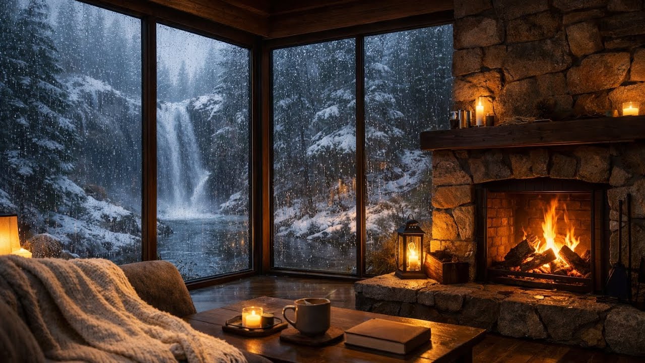 2 Hours White Noise for Deep Focus & Study | Fan, Rain & Fireplace Sounds
