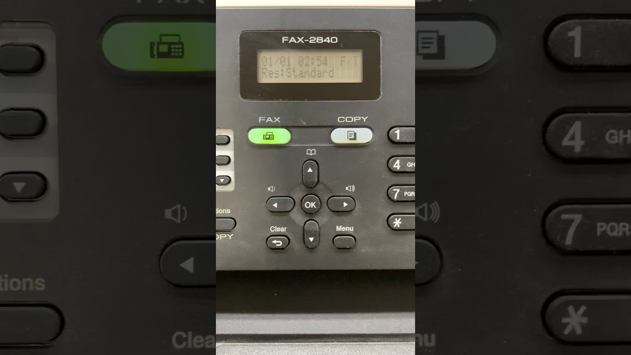 How to Reset and Reboot Brother IntelliFAX 2840/trouble no transmit & no recieve