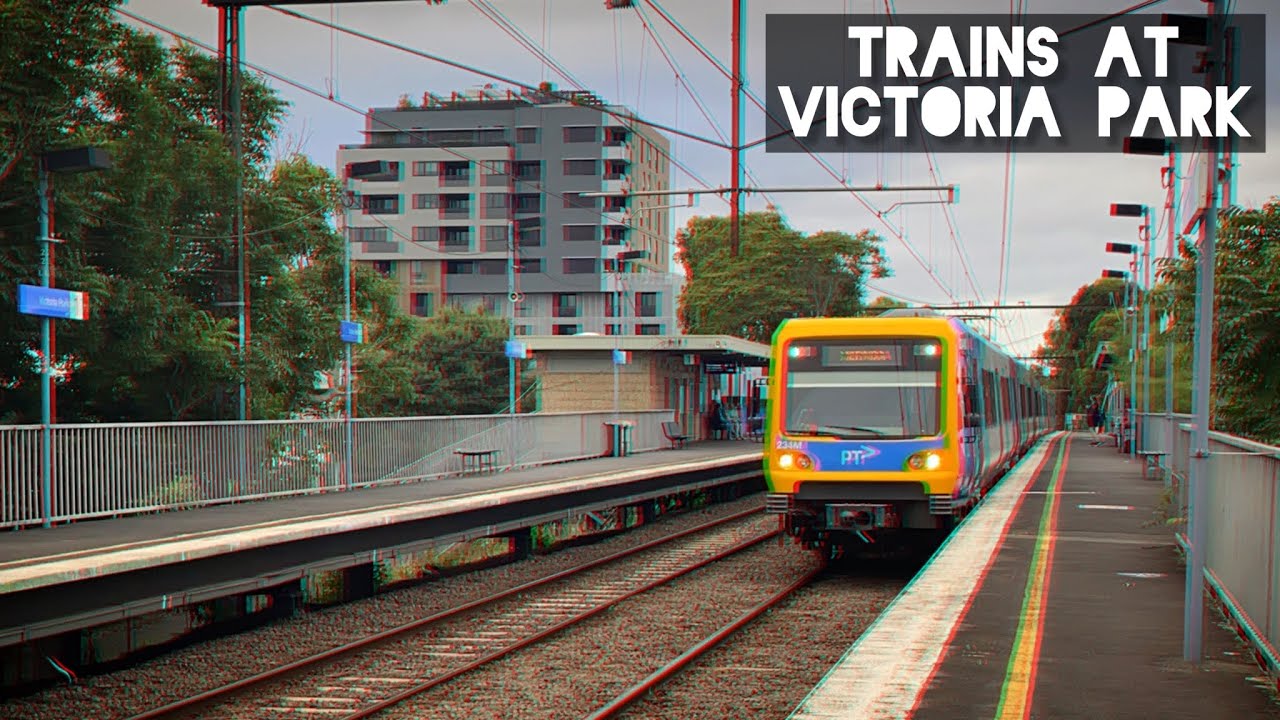 Trains at Victoria Park - January 2022