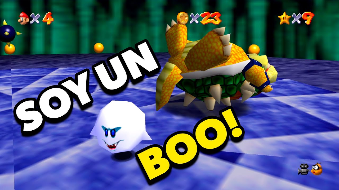 Mario 64 pero SOY un BOO