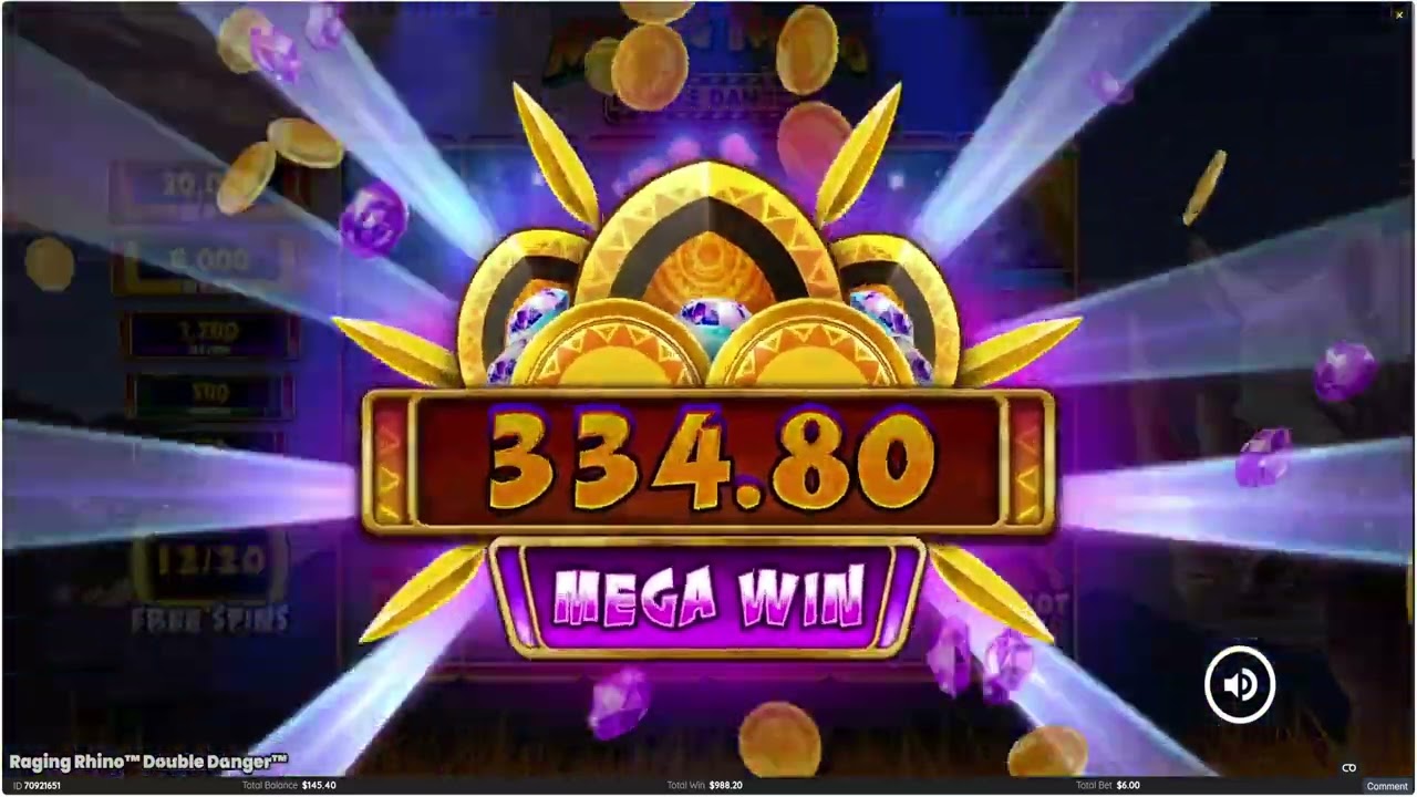 💥 RAGING RHINO DOUBLE DANGER (LIGHT & WONDER) 💥 BIG WIN! 💥 NEW SLOT! 💥