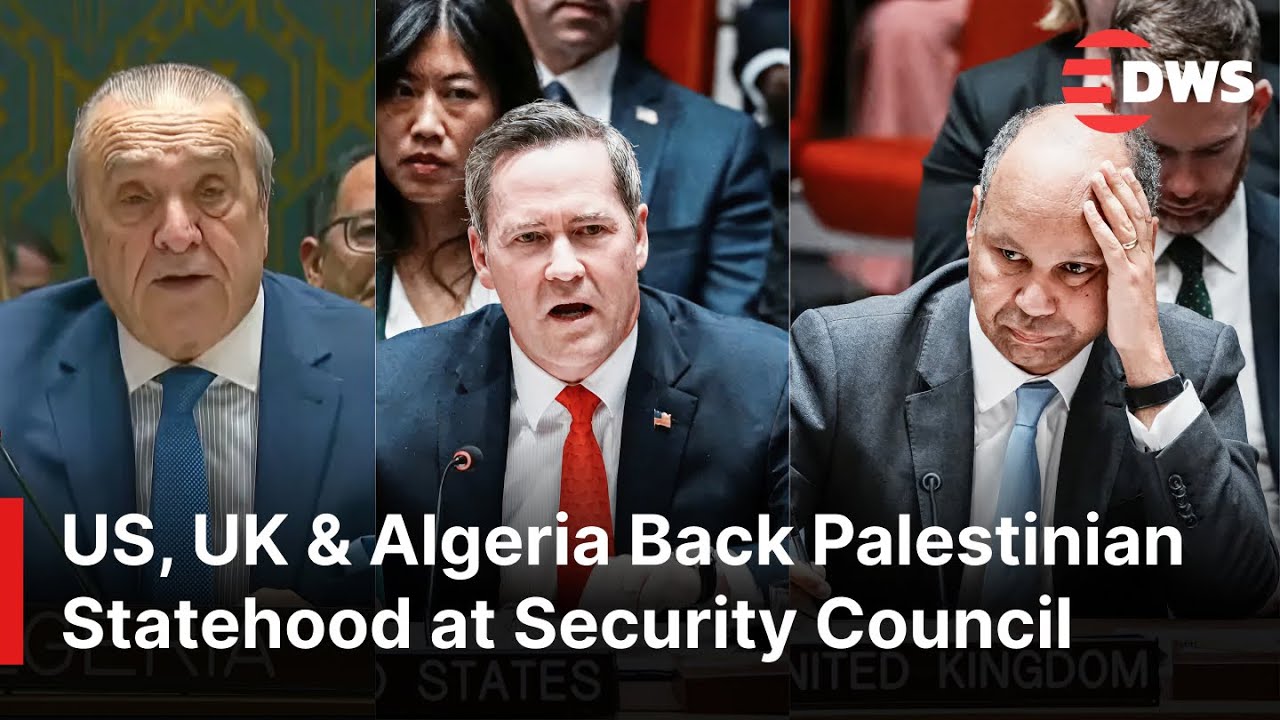 POWERFUL SPEECHES at UN: US, UK & Algeria Back Palestinian Statehood at Security Council | AC1E