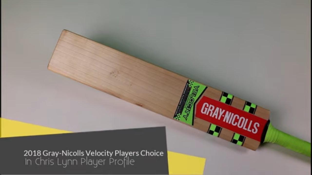 Зацените эту ОГРОМНУЮ биту Gray-Nicolls Velocity Players Choice с профилем Криса Линна