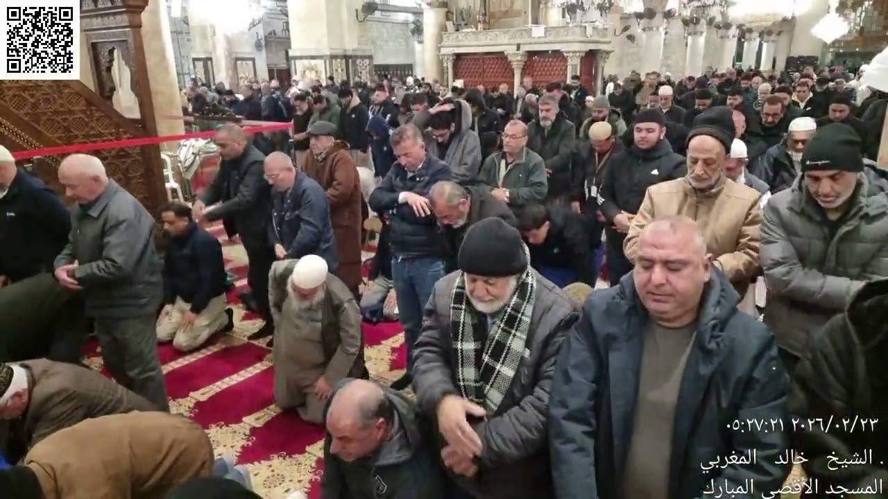 03 - صلاة الفجر للشيخ نضال درباس من المسجد الأقصى - الإثنين 6 رمضان (9) 1447 - 23 شباط (2) 2026م